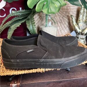 Vans Black Slip-On Shoes